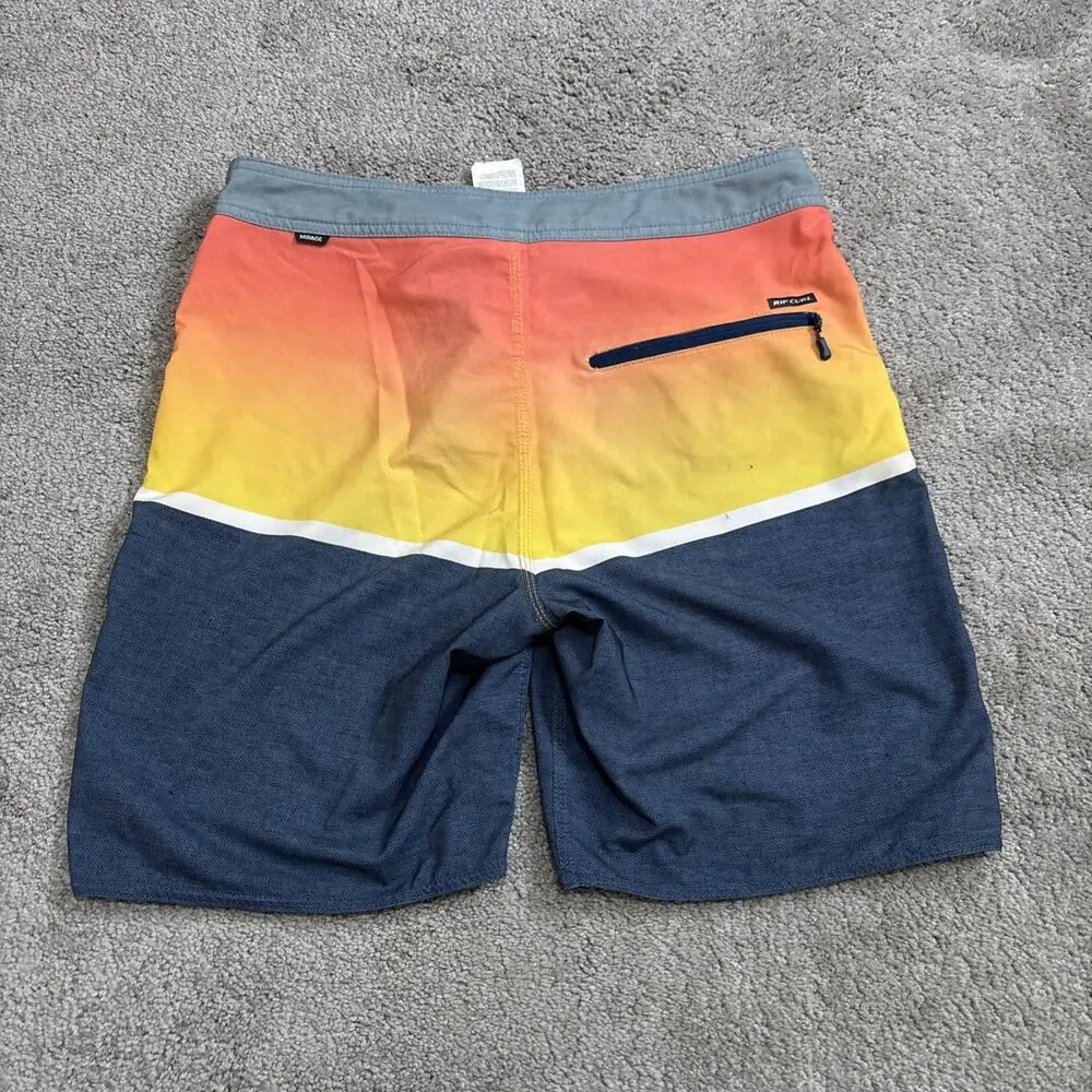 Rip Curl Mirage Boardshorts Mens Size 29 Blue Surf Swim Beach Stretch